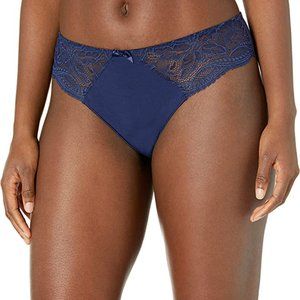 Simone Pérèle Eden Cotton Bikini, Navy, Large, NWT
